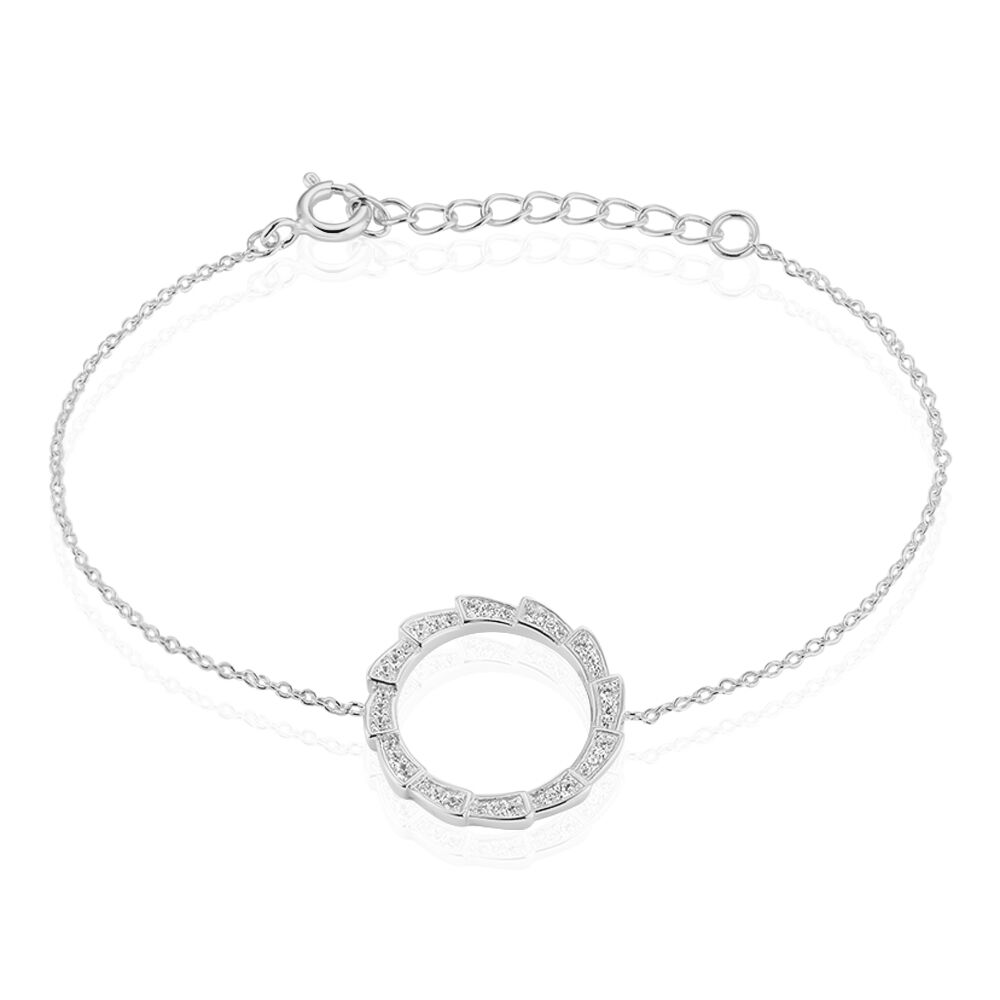 Bracelet Nevada Argent Blanc Oxyde De Zirconium - Bracelets fantaisie Femme | Marc Orian