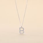 Collier Oran Or Blanc Diamant - Colliers avec pierres Femme | Marc Orian