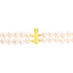 Bracelet Silene 2 Rangs Or Jaune Perle De Culture - Bracelets cha&icirc;nes Femme | Marc Orian