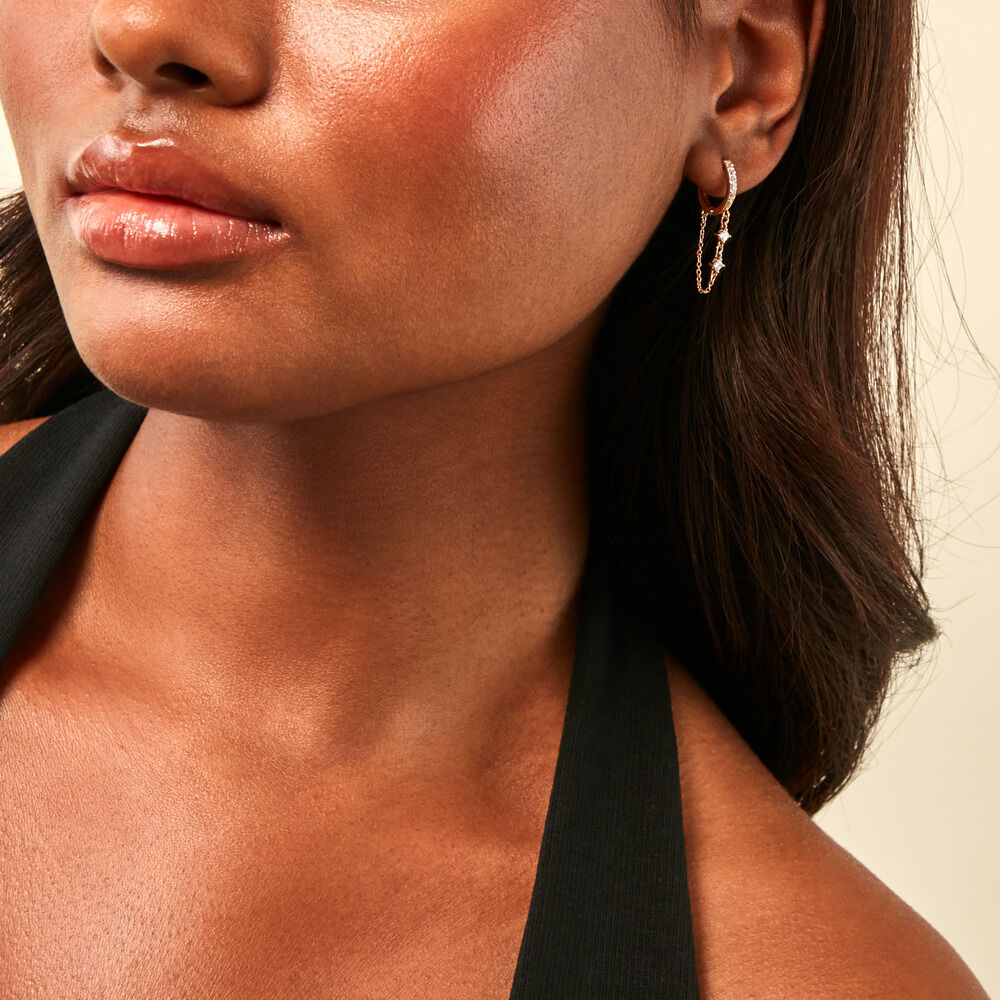 Créoles Marisol Plaqué Or Jaune Oxyde De Zirconium - Créoles Femme | Marc Orian