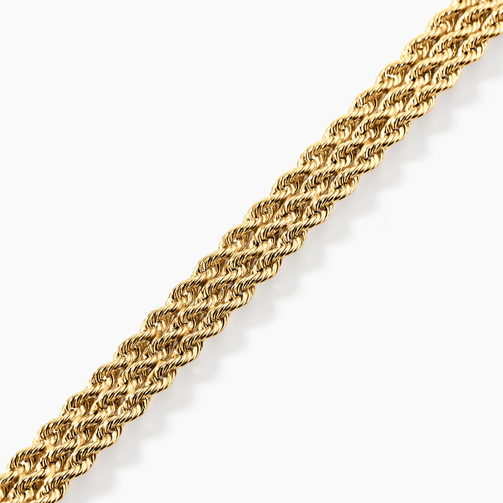 Bracelet Jerry Maille Corde 3 Rangs Or Jaune - Bracelets mailles Femme | Marc Orian