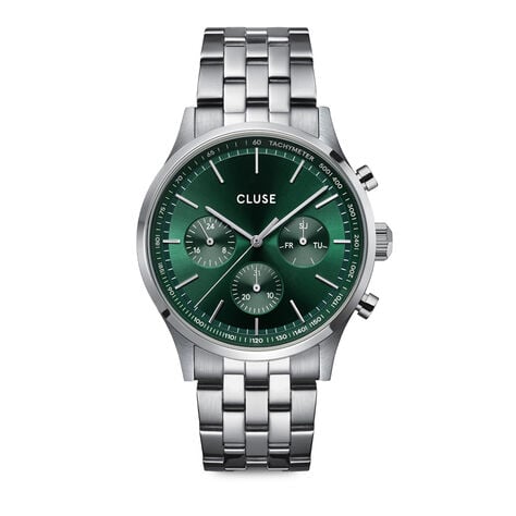 Montre Cluse Anth&eacute;or Multifonction Vert - Montres &eacute;tanches Homme | Marc Orian