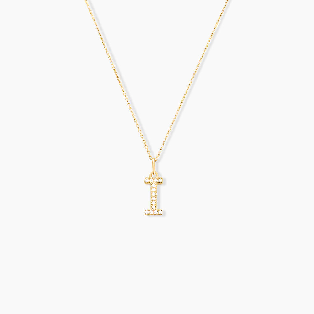 Pendentif Lettre I Or Jaune Oxyde - Pendentifs Famille | Marc Orian