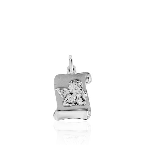 Pendentif Ange Parchemin Or Blanc - Bijoux personnalisés Famille | Marc Orian