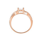 Bague Karin Argent Rose Oxyde De Zirconium - Bijoux fantaisie Femme | Marc Orian