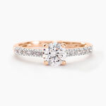 Bague Solitaire Manon Or Rose Oxyde De Zirconium - Solitaires Femme | Marc Orian