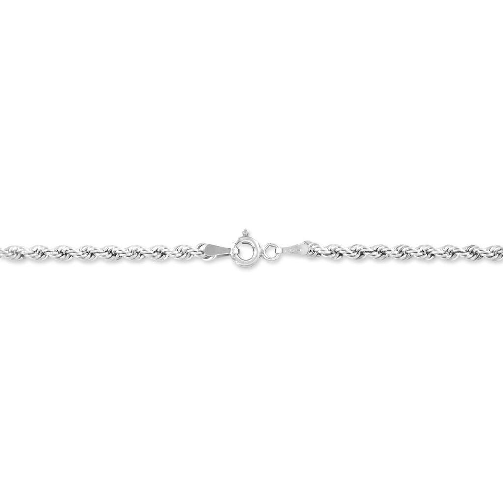 Collier Or Blanc Maille Corde - Chaines Femme | Marc Orian