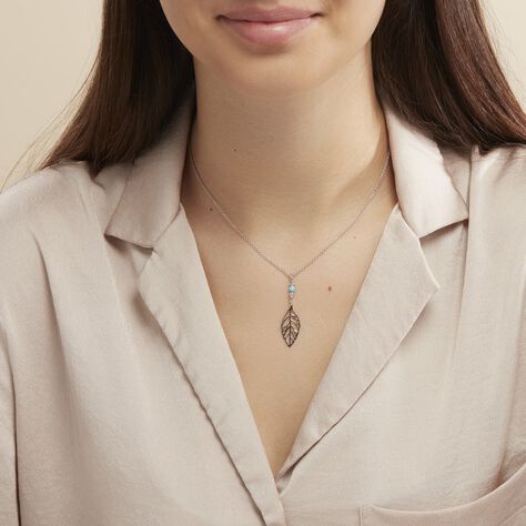 Collier Grethel Argent Blanc Turquoise - Colliers Femme | Marc Orian