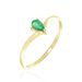 Bague Solitaire Goutte Or Jaune Emeraude - Bagues vintage Femme | Marc Orian