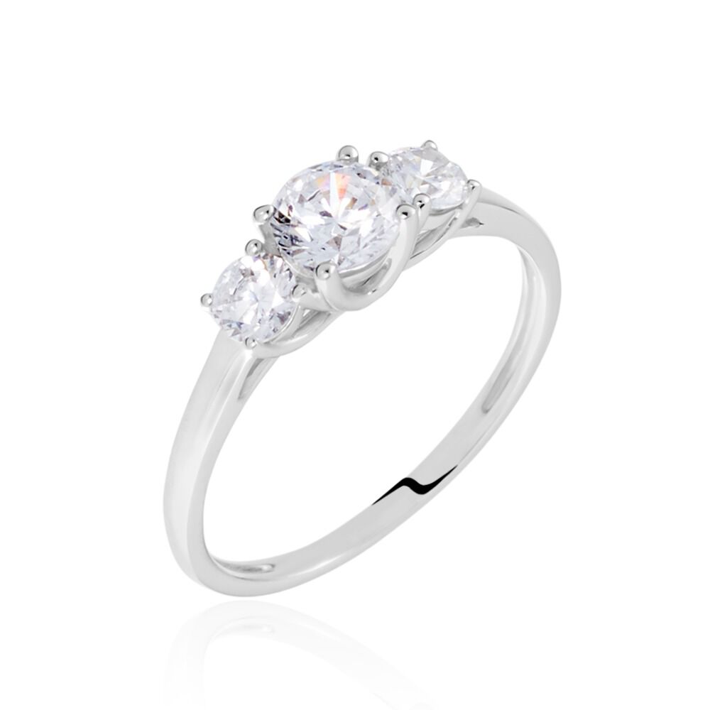 Bague Habib Or Blanc Oxyde - Bagues fiançailles Femme | Marc Orian