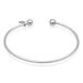 Bracelet Jonc Ludvinia Argent Blanc - Bracelets joncs Femme | Marc Orian