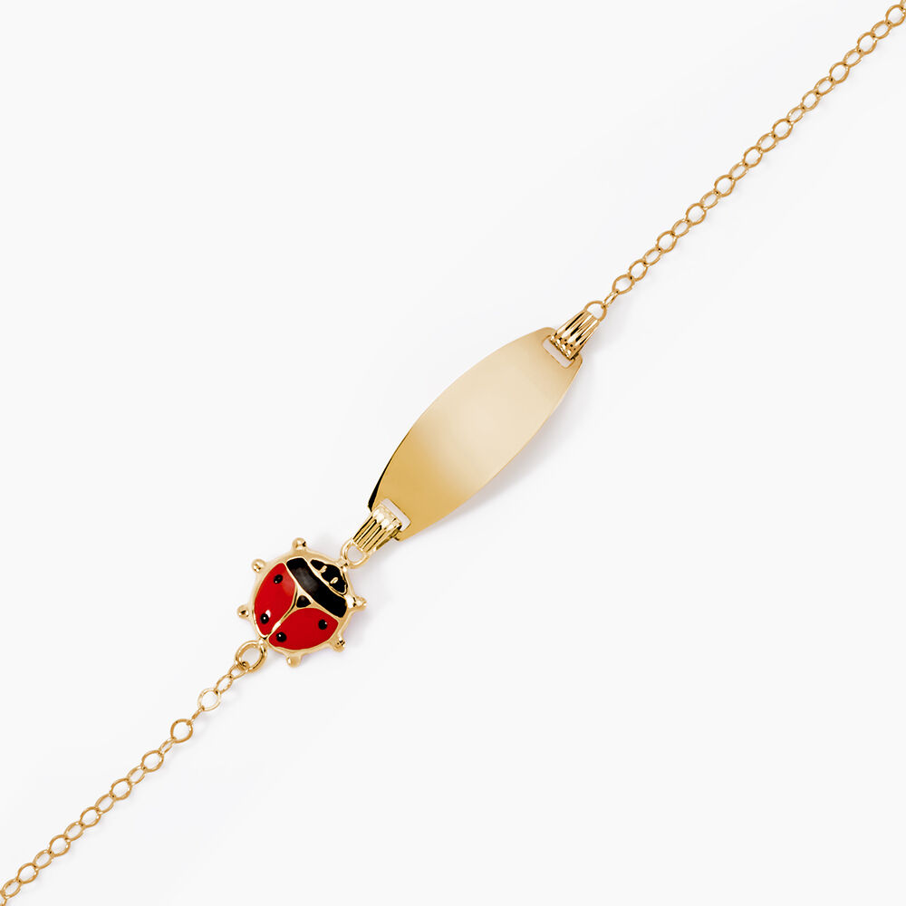 Bracelet Identit&eacute; Gaspardine Maille For&ccedil;at Or Jaune - Gourmettes Enfant | Marc Orian