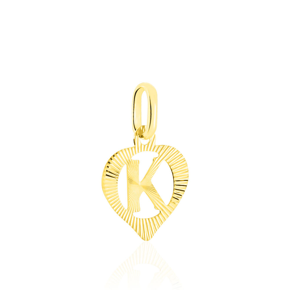 Pendentif Eudocie Coeur Lettre Or Jaune - Pendentifs Famille | Marc Orian