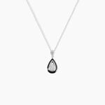 Collier Marina Cera Argent Blanc C&eacute;ramique Et Oxyde De Zirconium - Colliers avec pierres Femme | Marc Orian