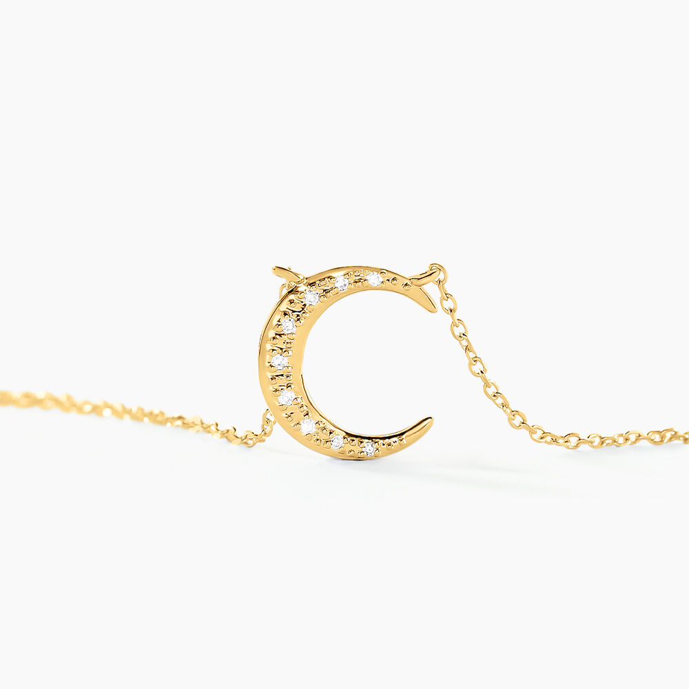Collier Lenox Or Jaune Diamant - Colliers avec pierres Femme | Marc Orian