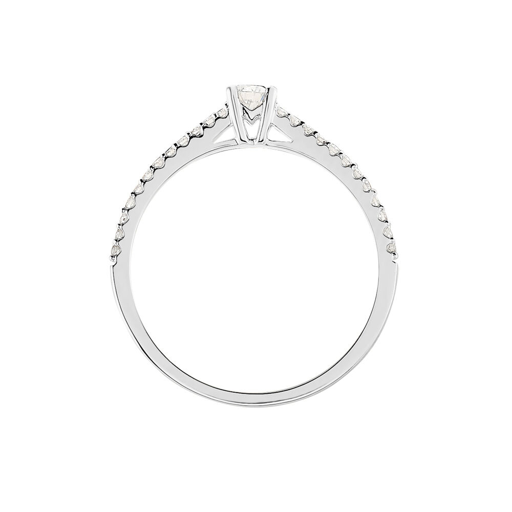 Bague Solitaire Or Blanc Nyala Diamants - Parures de mariage Femme | Marc Orian