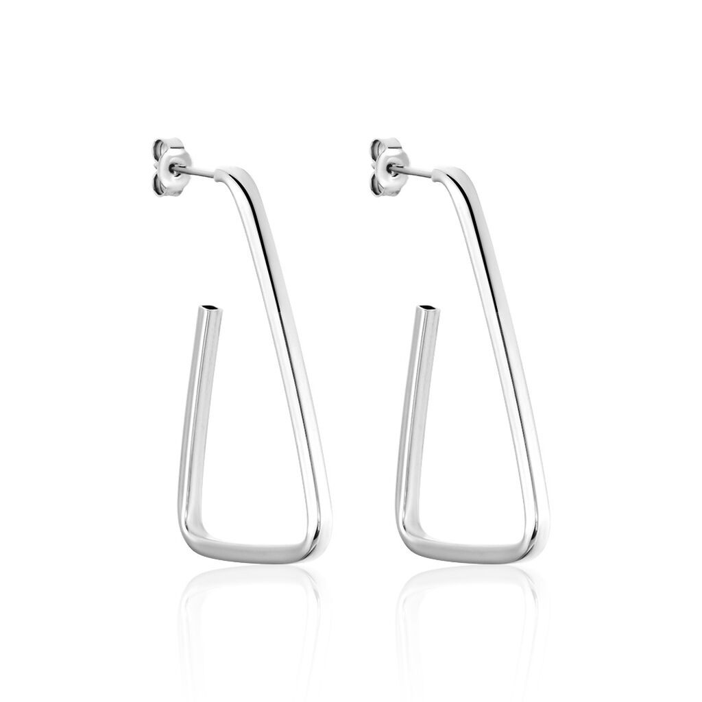 Boucles D'oreilles Pendantes Argent Blanc Timothea - Pendantes Femme | Marc Orian