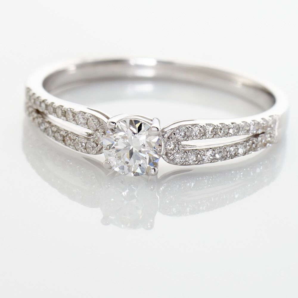 Bague Solitaire Katalina Or Blanc Diamant - Solitaires Femme | Marc Orian