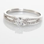 Bague Solitaire Katalina Or Blanc Diamant - Solitaires Femme | Marc Orian