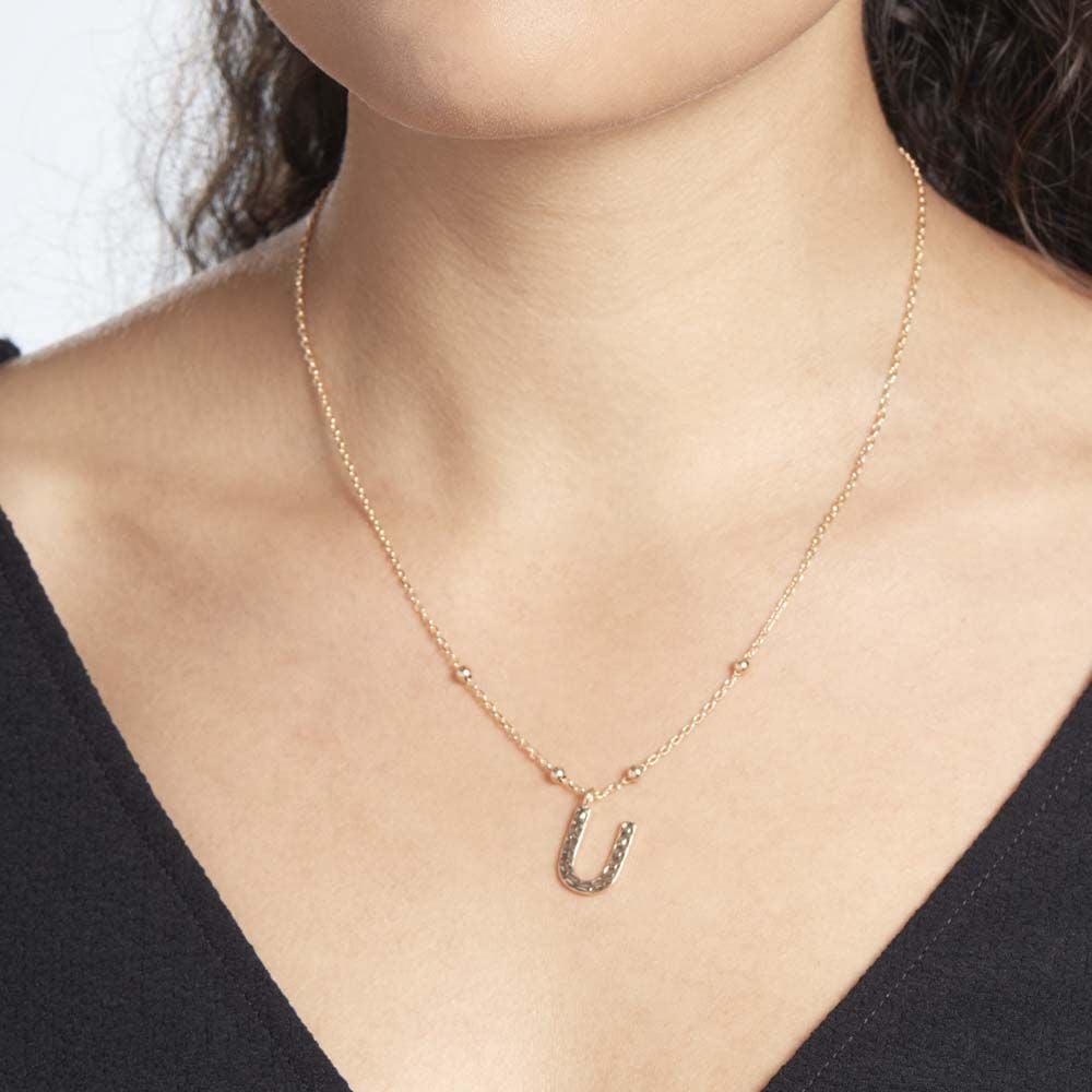 Collier Plaqué Or Jaune Lettra - Colliers fantaisie Femme | Marc Orian