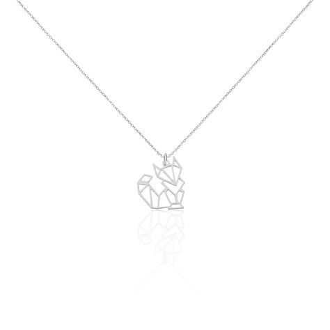Collier Origami Argent Blanc - Colliers fantaisie Femme | Marc Orian