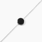 Bracelet Damioen Argent Blanc Agate - Bracelets fantaisie Femme | Marc Orian