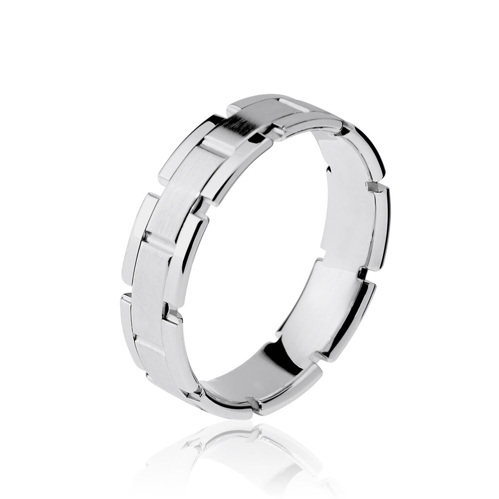 Alliance Maille Or Blanc - Alliances duo Unisex | Marc Orian