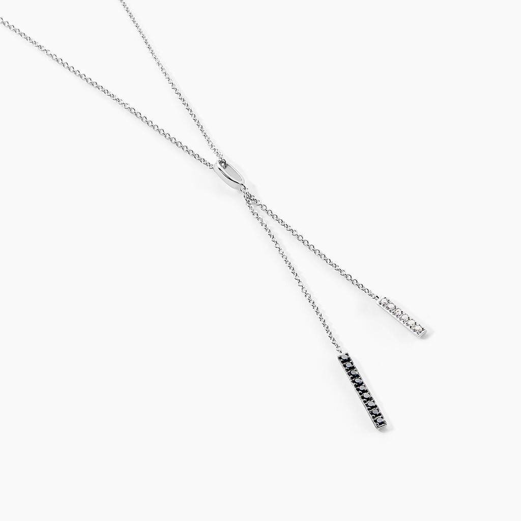 Collier Ainhoaa Or Blanc Diamant - Colliers avec pierres Femme | Marc Orian