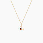 Pendentif Helidie Coccinelle Lettre Or Jaune - Pendentifs Enfant | Marc Orian