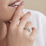 Bague Idonea Argent Blanc Oxyde De Zirconium - Bijoux fantaisie Femme | Marc Orian