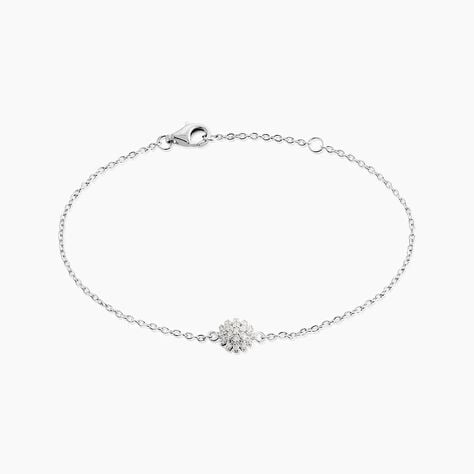 Bracelet Hazel Argent Blanc Oxyde De Zirconium - Bracelets chaînes Femme | Marc Orian