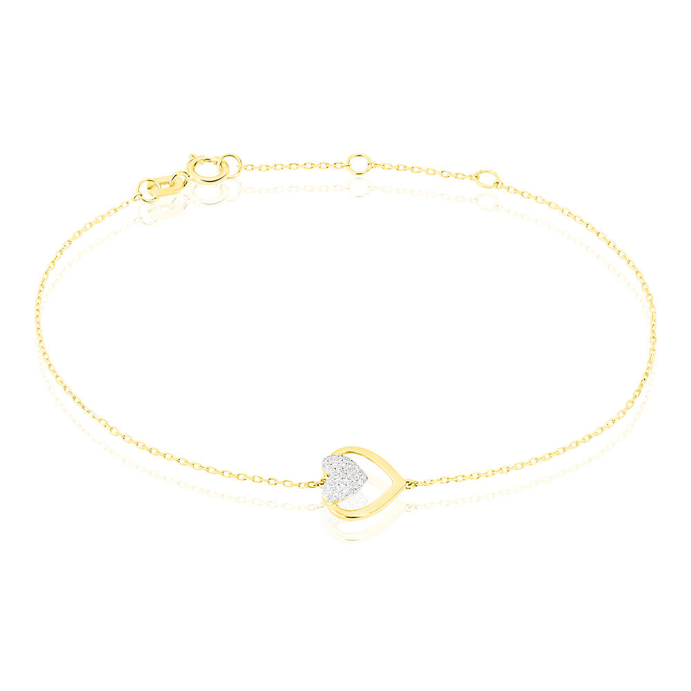 Bracelet Mary-jane Or Jaune Diamant - Bracelets cha&icirc;nes Femme | Marc Orian