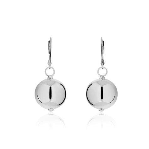 Boucles D'oreilles Pendantes Bilou Acier Blanc - Pendantes Femme | Marc Orian