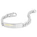 Bracelet Identité Adoline Acier Blanc Diamant - Gourmettes Homme | Marc Orian