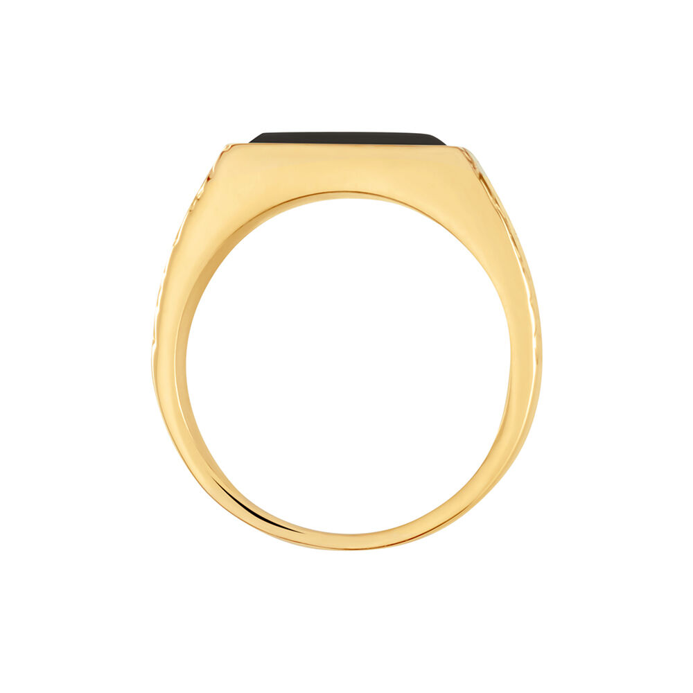 Chevalière Phebus Him Acier Jaune - Chevalières Homme | Marc Orian