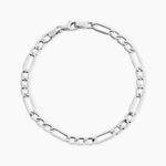 Bracelet Or Blanc Maille Altern&eacute;e 1/3 - Bracelets mailles Femme | Marc Orian