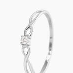 Bague Stelonie Or Blanc Diamant - Solitaires Femme | Marc Orian