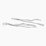 Boucles D'oreilles Pendantes Yaka Argent Blanc - Pendantes Femme | Marc Orian