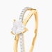 Bague Lonan Or Jaune Oxyde De Zirconium - Solitaires Femme | Marc Orian