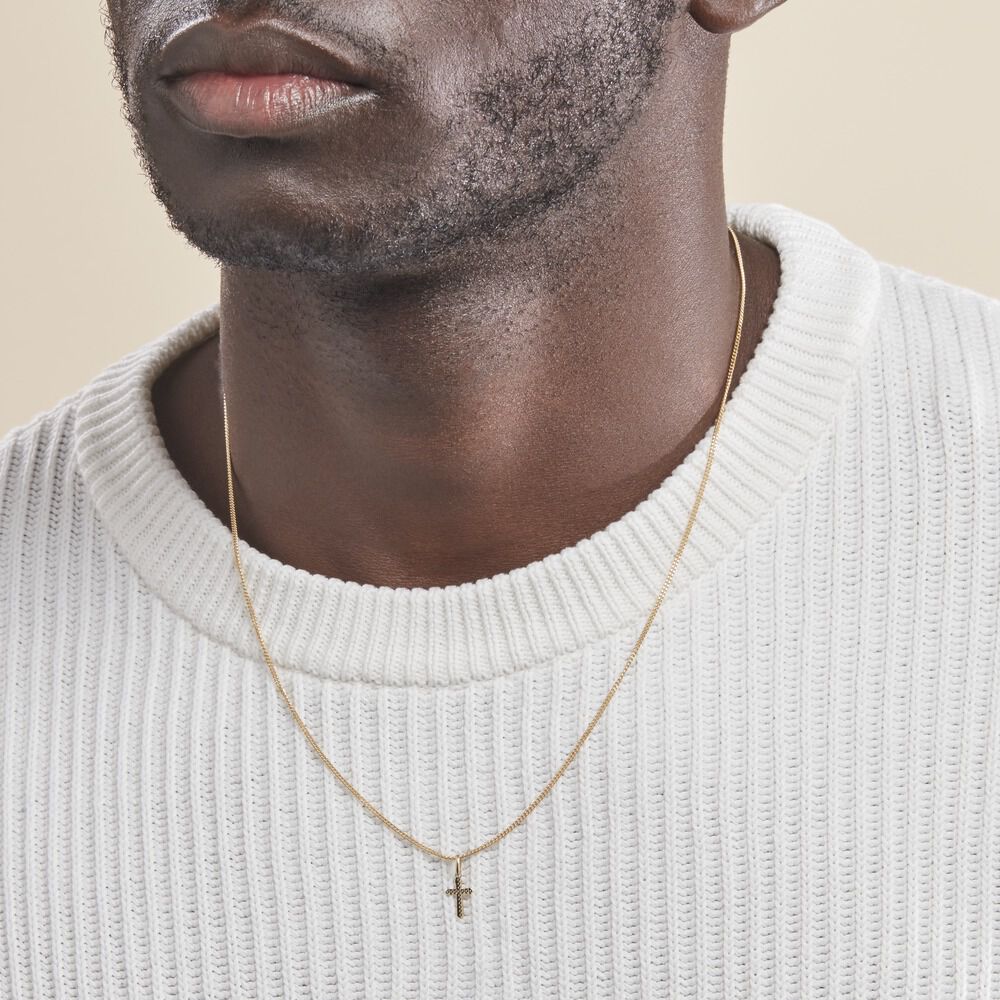 Pendentif Bathilde Croix Diamantee Or Jaune - Pendentifs Unisex | Marc Orian