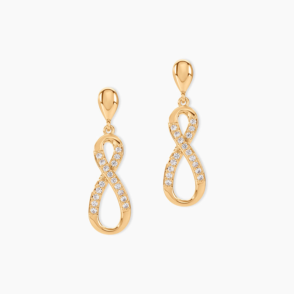 Boucles D'oreilles Pendantes Dunya Plaqu&eacute; Or Jaune Oxyde De Zirconium - Pendantes Femme | Marc Orian