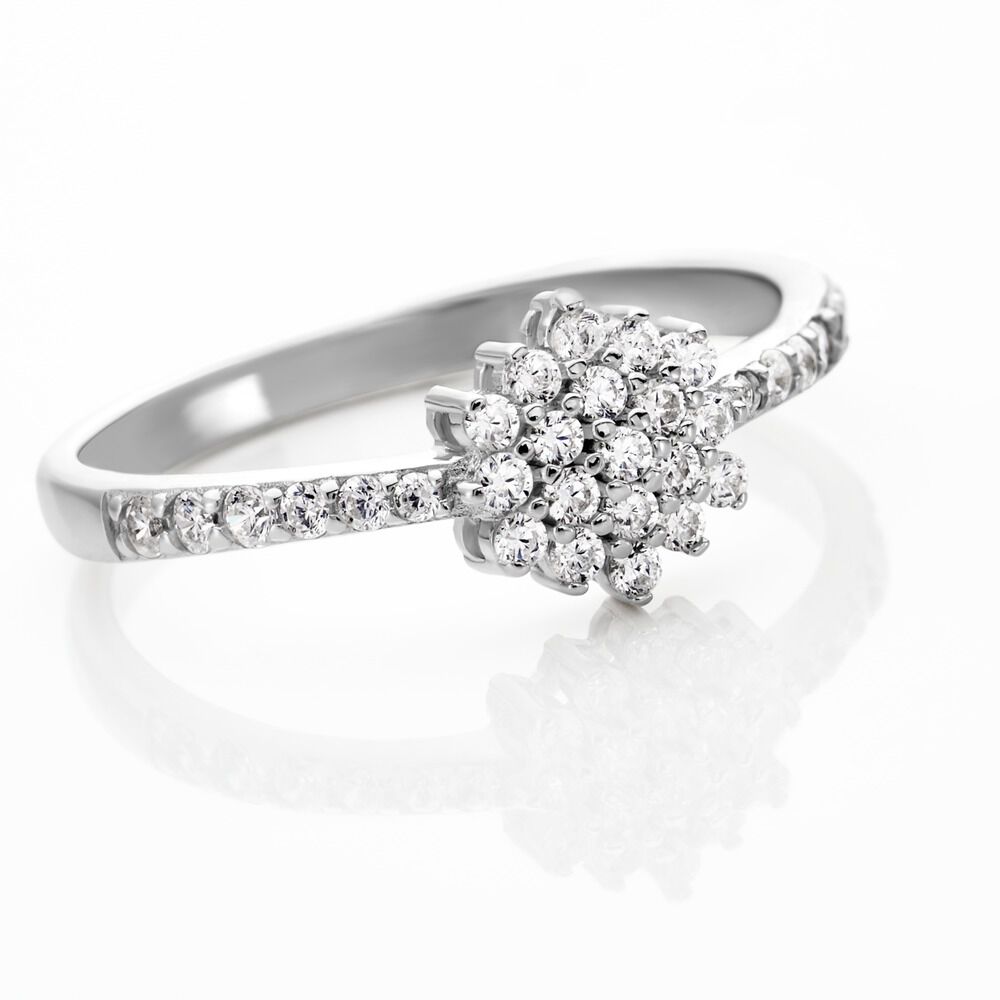 Bague Garoune Argent Blanc Oxyde De Zirconium - Bagues avec pierre Femme | Marc Orian