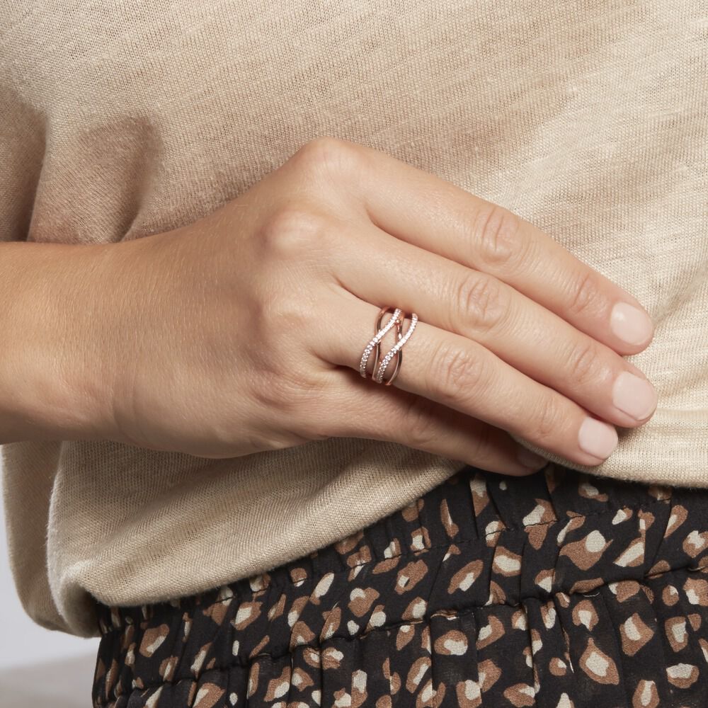 Bague en argent best sale rose
