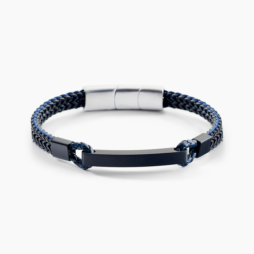 Bracelet Jourdan Donovan Acier Noir - Bracelets cuir Homme | Marc Orian