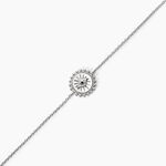 Bracelet Salvia Argent Blanc Opale - Bracelets Medailles Femme | Marc Orian