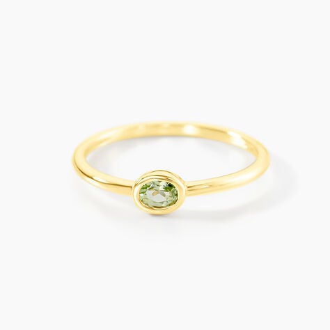 Bague Poem Argent Jaune P&eacute;ridot - Bijoux fantaisie Femme | Marc Orian