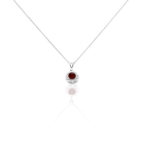 Collier Argent Blanc Mystica Ambre - Colliers avec pierres Femme | Marc Orian