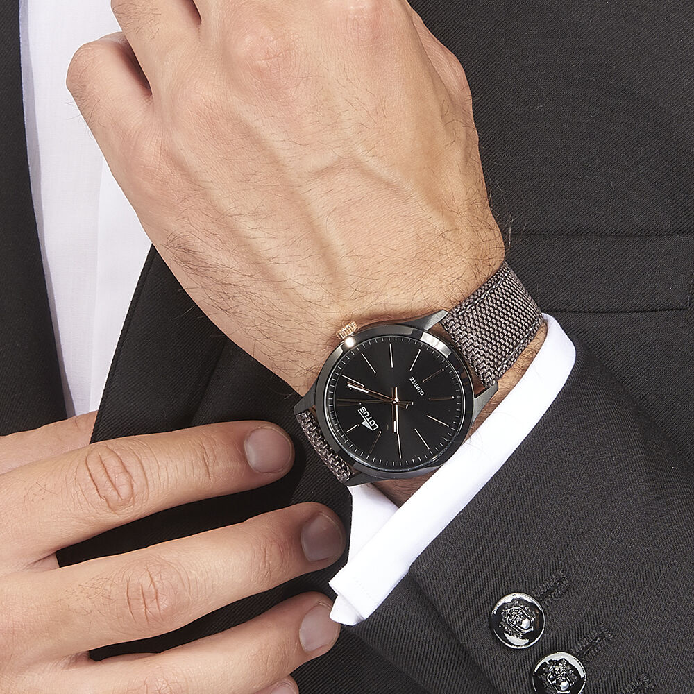 Montre lotus noir deals