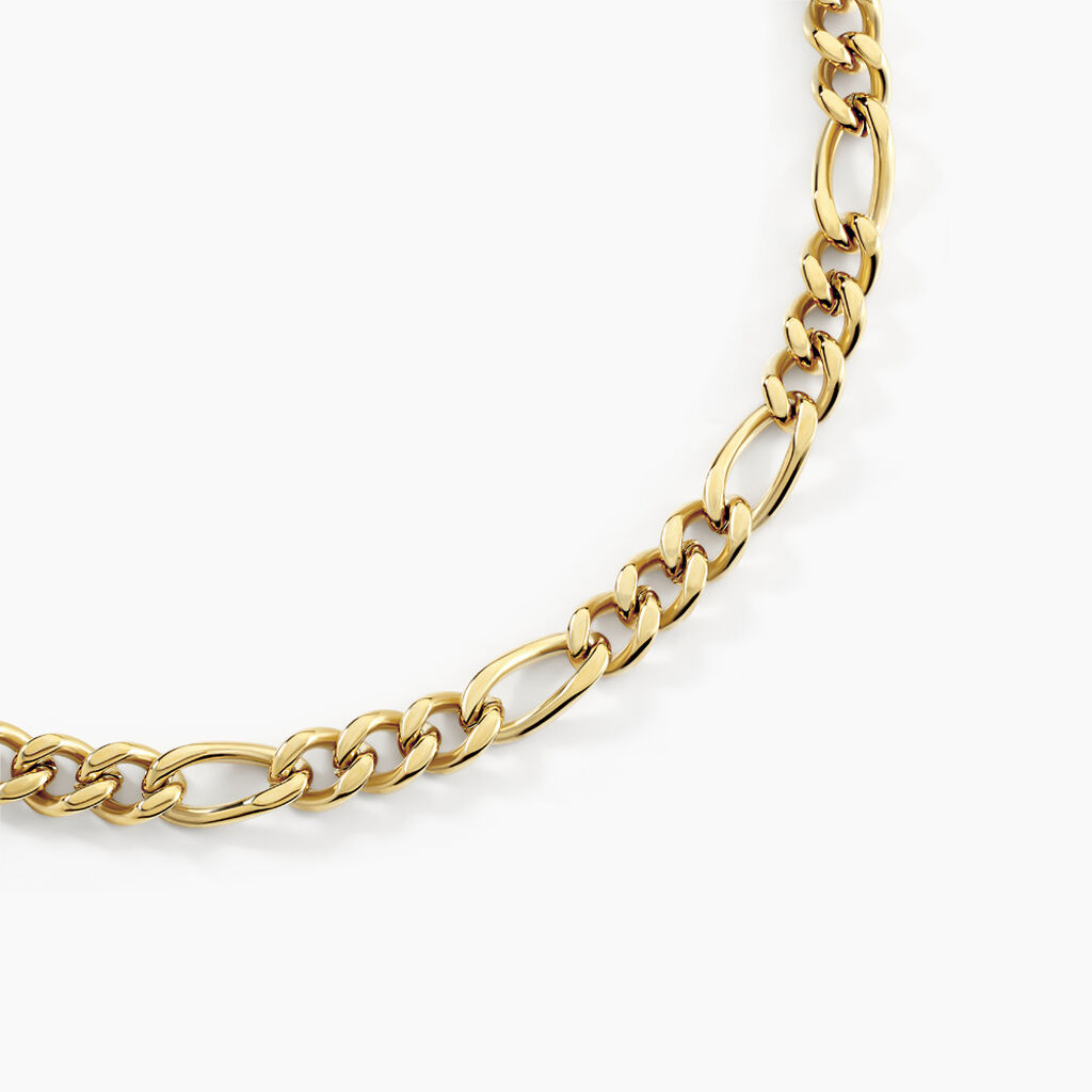 Collier Maille Acier Dor&eacute; Virgil - Colliers fantaisie Homme | Marc Orian