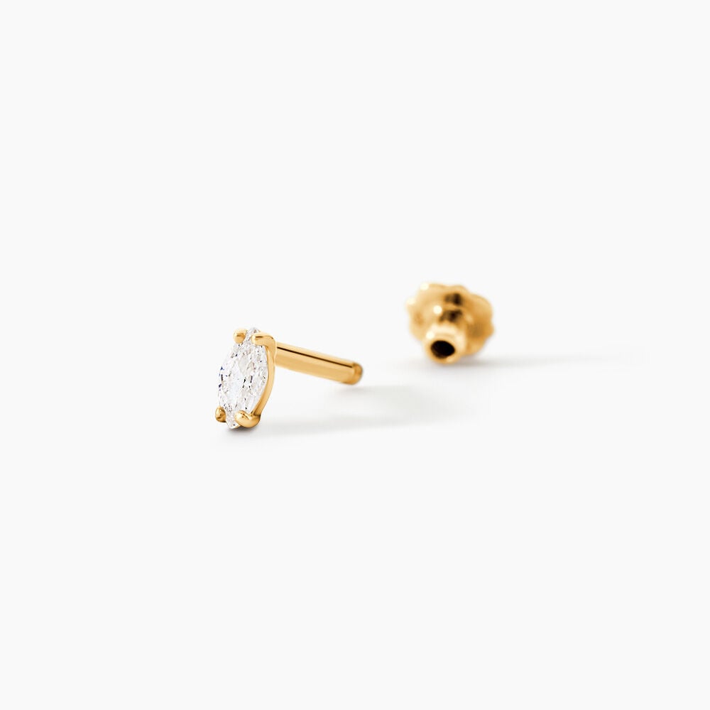 Piercing D'oreille Or Jaune Albiza Oxyde De Zirconium - Piercing Conch Femme | Marc Orian